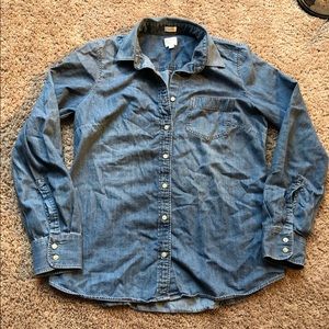 J.Crew Perfect Fit Denim Shirt - Medium